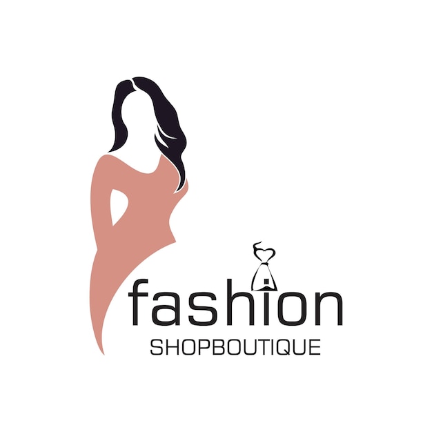 fashion logo design simple concept premium vector