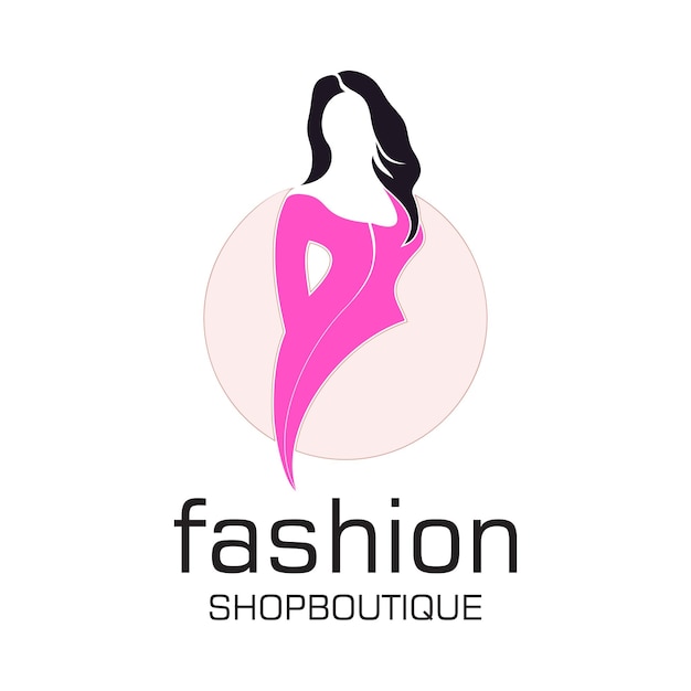 fashion logo design simple concept premium vector