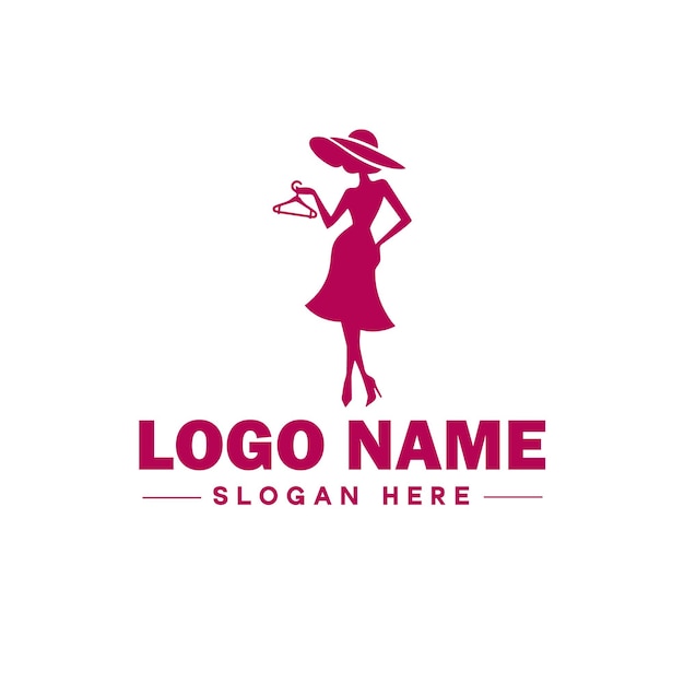 Fashion logo Luxury Glamour Elegant Logo Icon schoon vlak modern minimalistisch bedrijfslogo