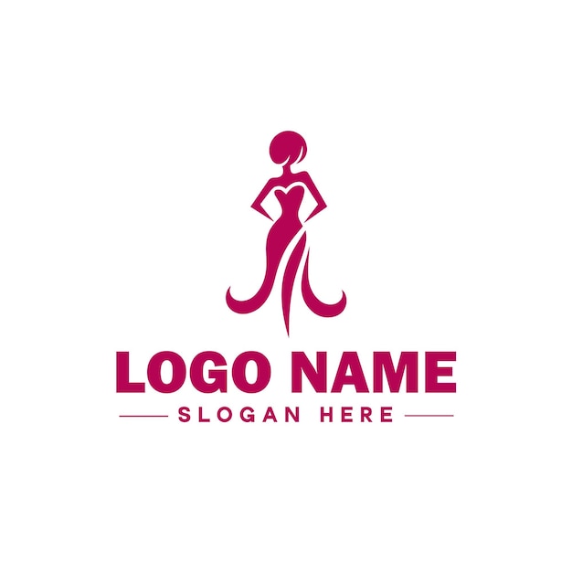 Fashion logo Luxury Glamour Elegant Logo Icon schoon vlak modern minimalistisch bedrijfslogo