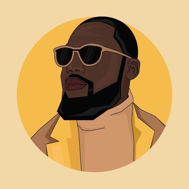 Vector fashion man handdrawn illustration