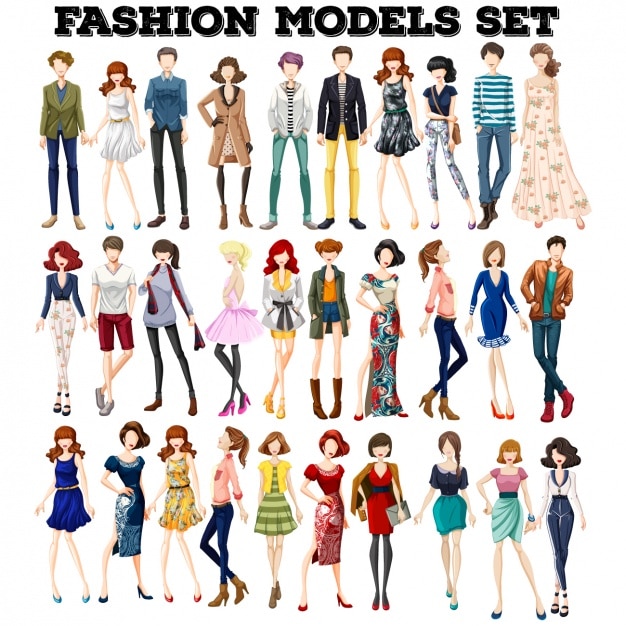 Fashion models set