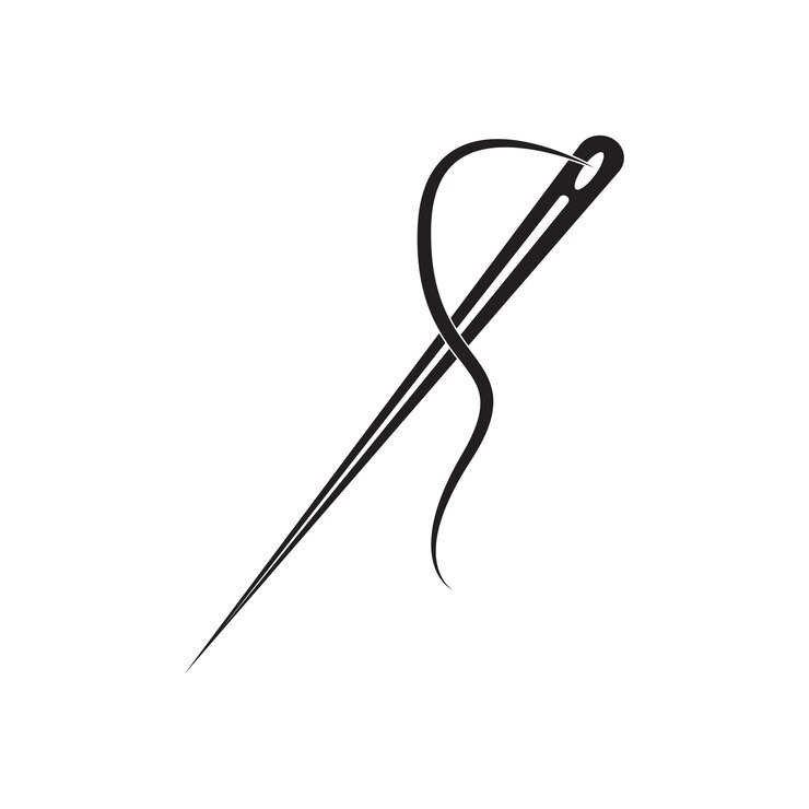 Vector fashion needle sew icon