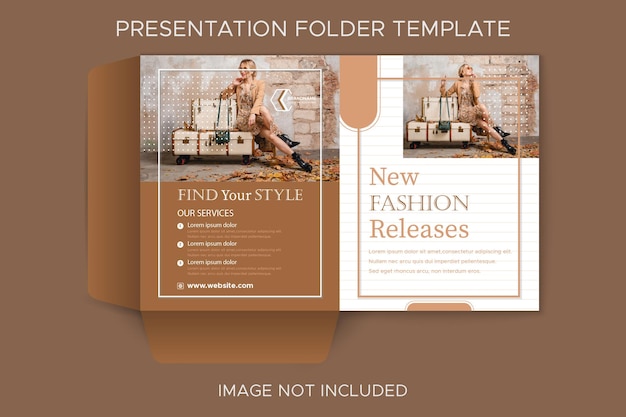 Fashion presentation folder template