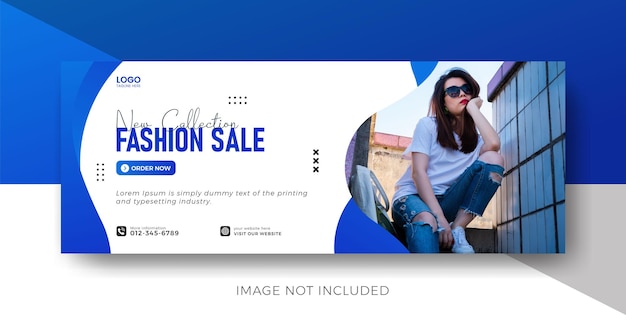 Fashion sale banner ads, fashion sall facebook cover design,