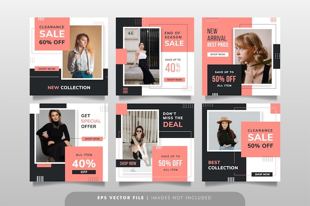 Fashion sale banner or social media post