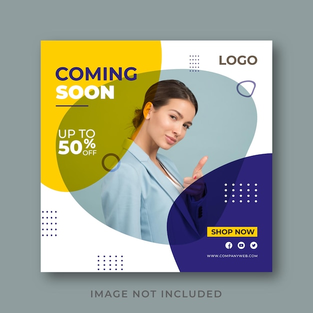 Vector fashion sale banner for social media