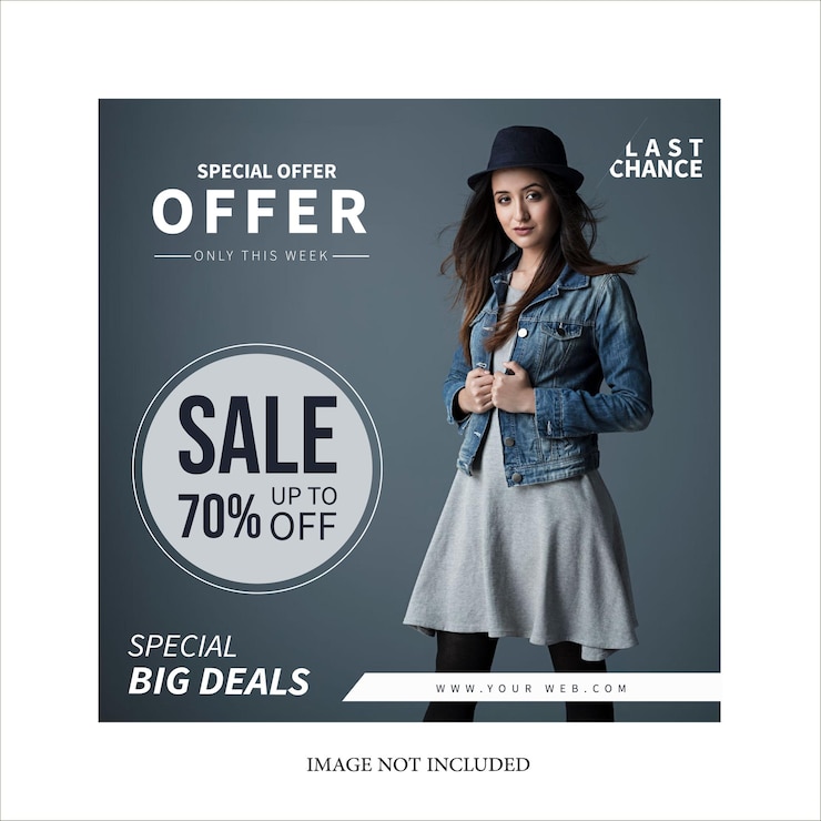 Vector fashion sale banner tamplate fashion sale web post desing banner desing for media