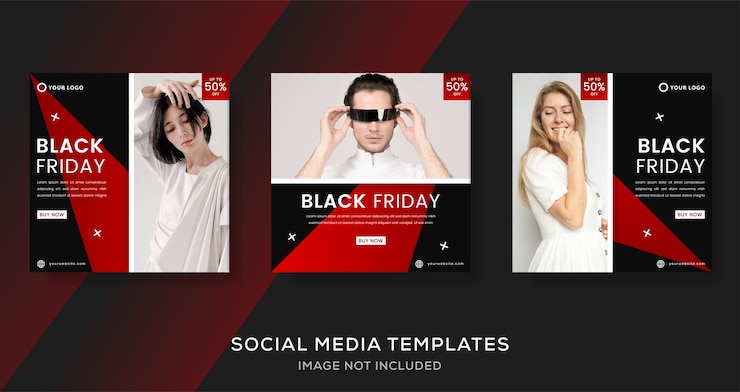 Vector fashion sale banner template post for black friday discount .  