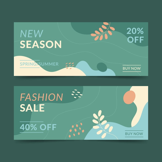 Fashion sale banner template