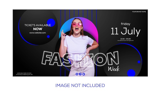 Fashion sale banner template