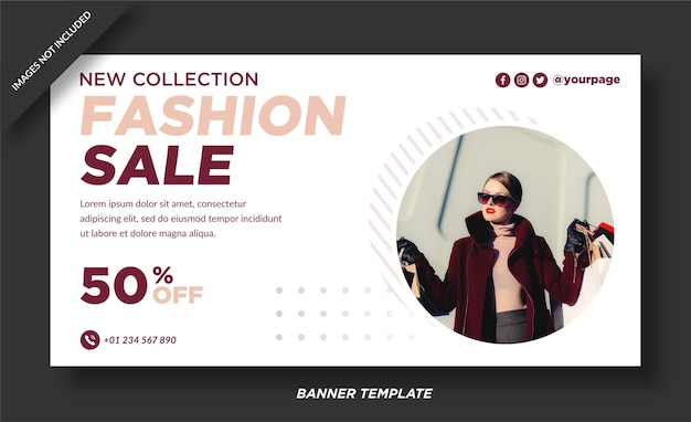 Fashion Sale banner  template