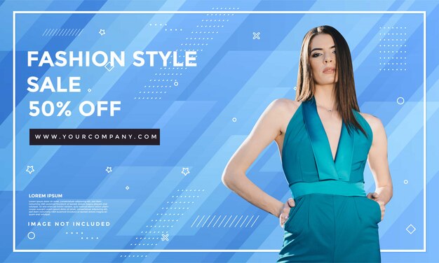 Fashion sale banner template