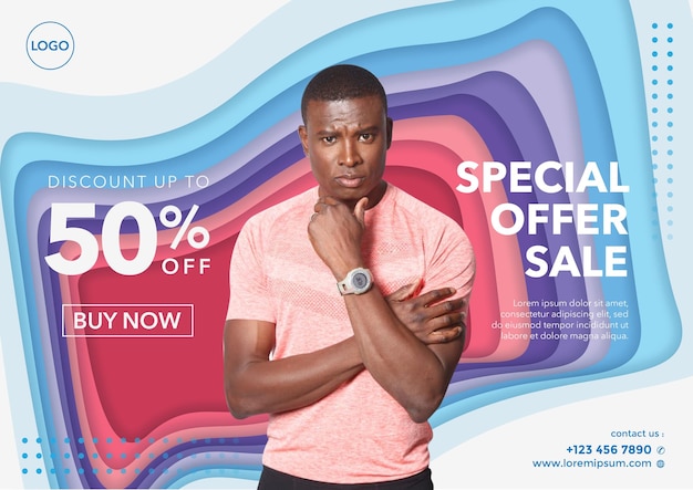 Vector fashion sale banner