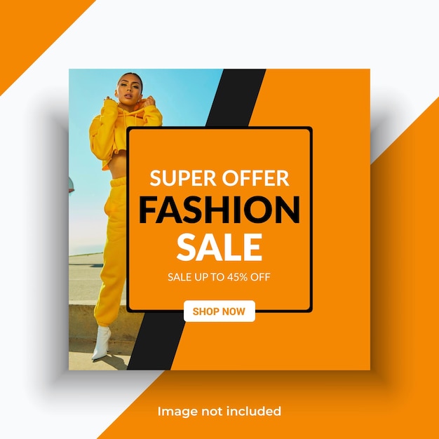 Fashion sale collection offer social media post template