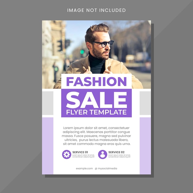 Fashion sale flyer template