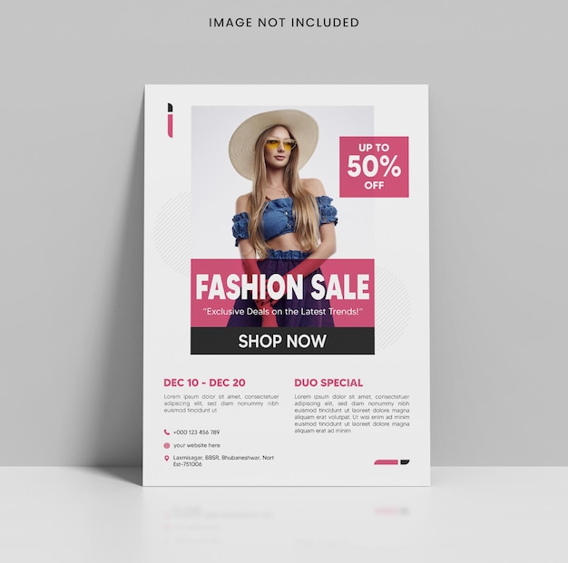 fashion sale flyer template