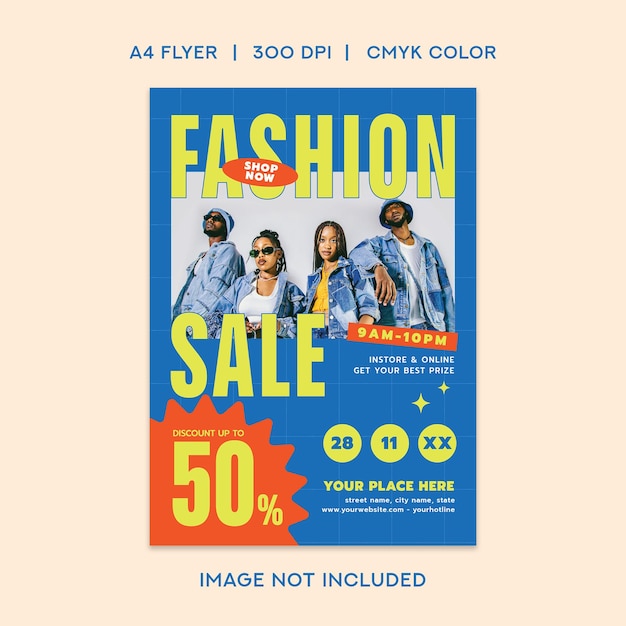 Fashion sale flyer