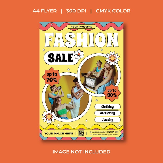 Vector fashion sale flyer