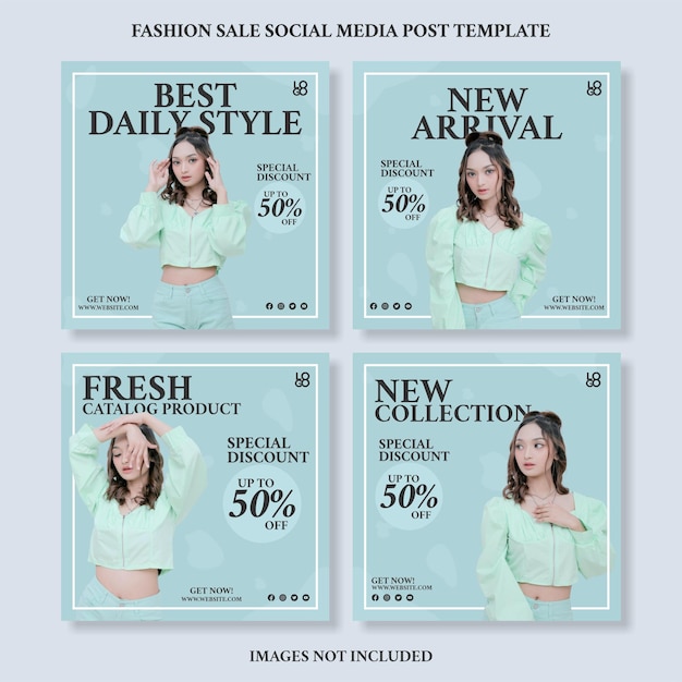 Fashion Sale Instagram Design Feed Template