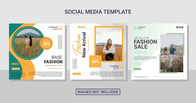 fashion sale instagram post collection template