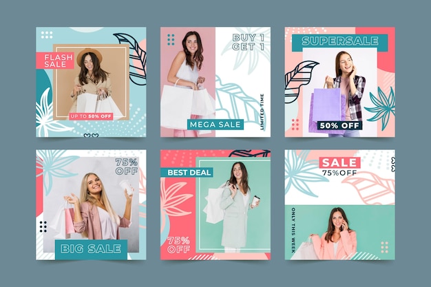 fashion sale instagram post collection