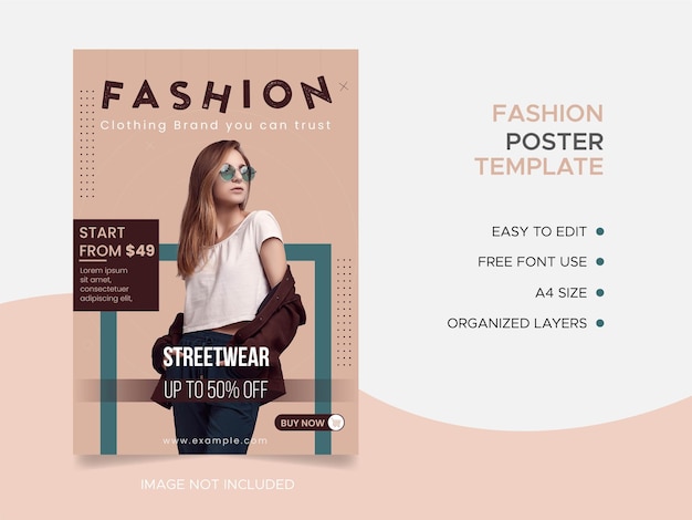 Fashion sale Instagram post and social media banner template