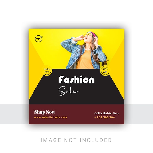 Fashion sale instagram post and social media post template