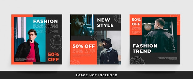 Fashion sale instagram post template