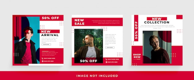 fashion sale instagram post template