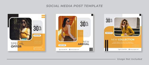 Fashion sale instagram post template