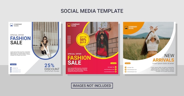 Fashion sale instagram post template