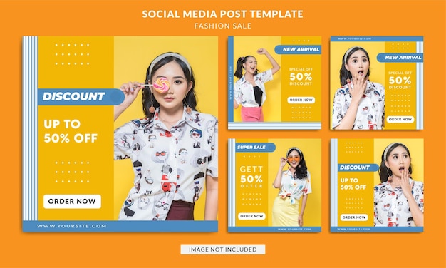 Fashion sale instagram post templates