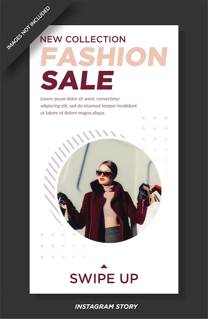 Fashion sale instagram stories  template