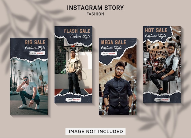 Fashion sale instagram story collection template