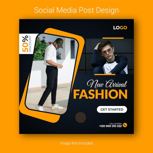 Vector fashion sale new collection and social media or instagram post template