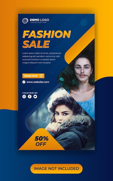 Fashion sale offer social media post or instagram post banner