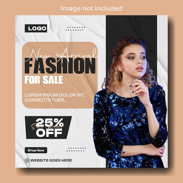 Fashion sale post template design