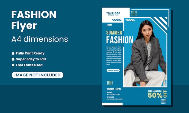 Vector fashion sale promotion social media template design