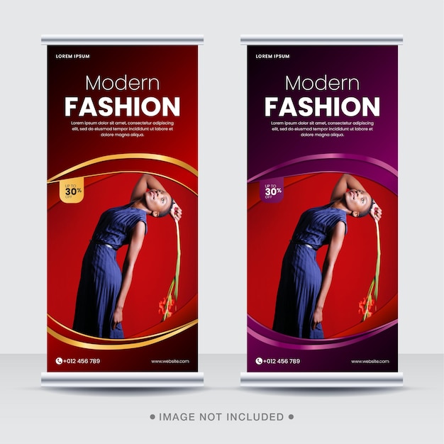 Fashion sale rollup or x banner or social media post