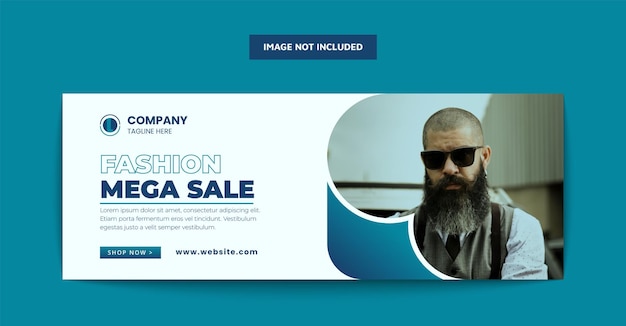 Fashion sale social media banner template