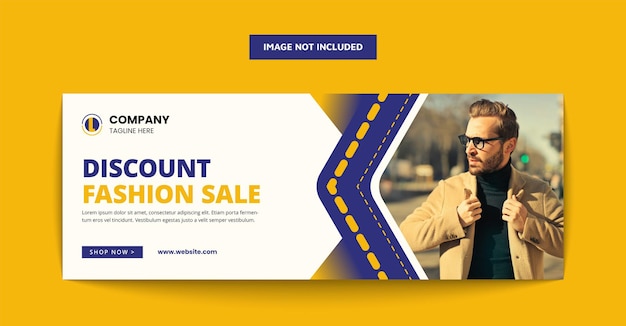 Fashion sale social media banner template