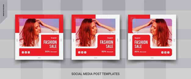 Fashion sale social media banners