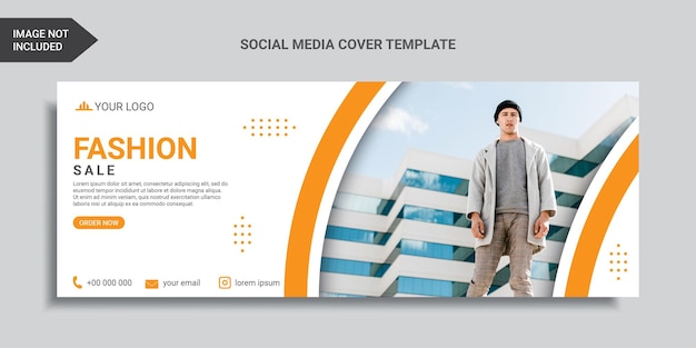 Fashion sale social media cover design or web banner