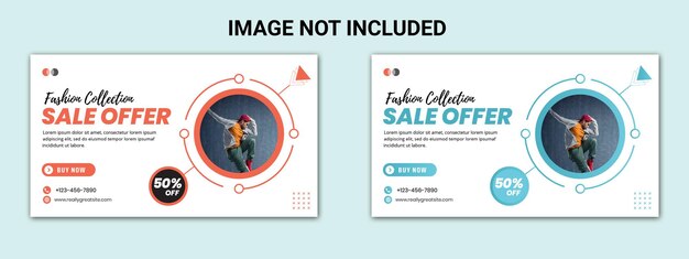 Vector fashion sale social media or facebook cover photo template