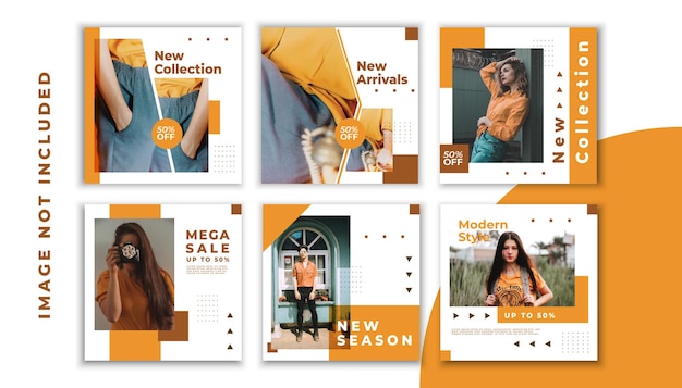 Fashion Sale for Social Media Feed Template Social Media Template