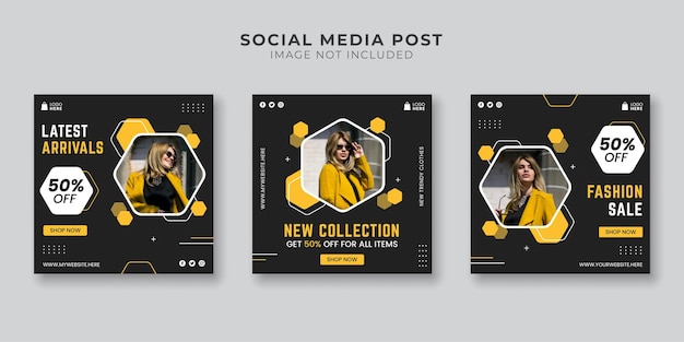 Fashion sale social media post template