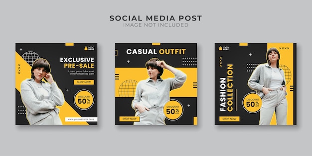 Fashion sale social media post template