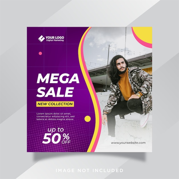 Fashion sale social media post template