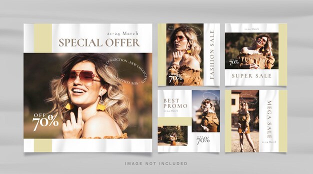 Fashion sale social media post template